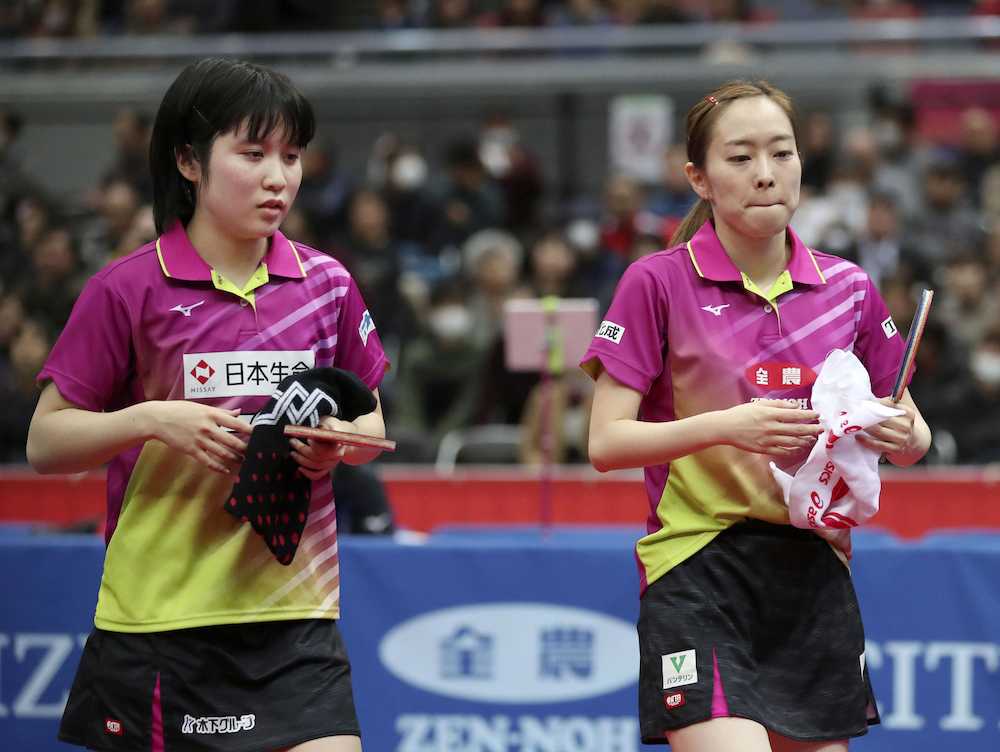 【画像・写真】女子でまた波乱…石川佳純が６回戦敗退　早田に敗れ「バック対バックで押された」