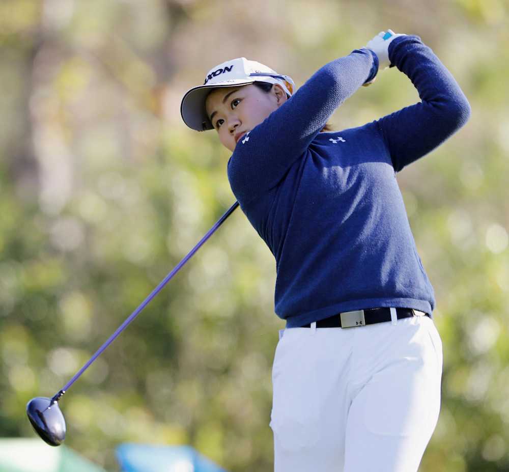 【画像・写真】奈紗　今季初戦は８差２２位発進「一番の問題はパット」