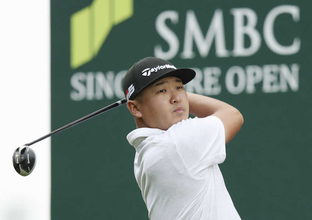 【画像・写真】佐藤　後半４バーディーで暫定３位、悪天候中断問題なし