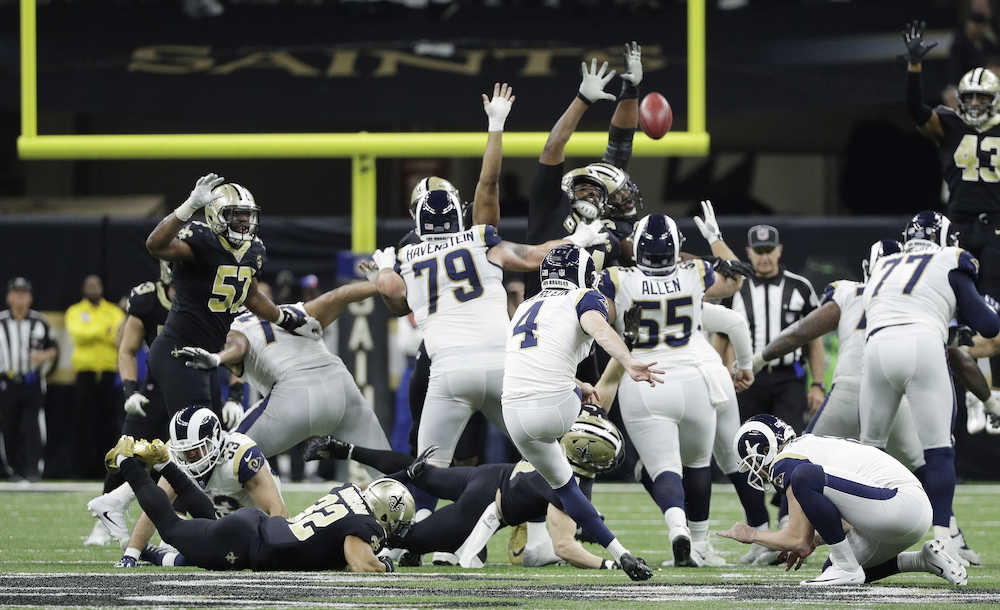 【画像・写真】ラムズ１７年ぶり４回目のスーパーボウル進出　ＮＦＣ決勝で延長の末に敵地でセインツ撃破