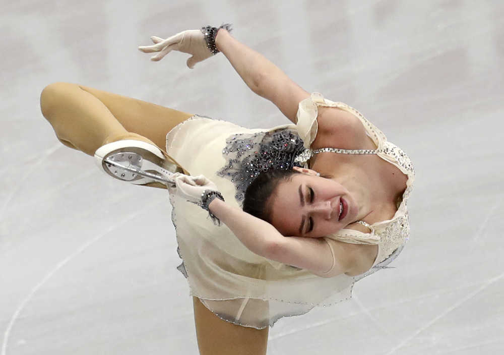 【画像・写真】ザギトワ、連覇へ貫禄のＳＰ首位発進　欧州選手権