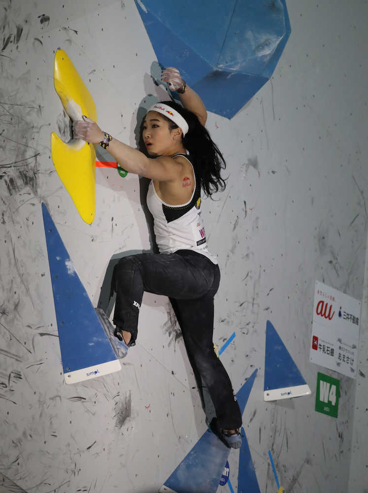 【画像・写真】ボルダリング野中がジャパンカップ初優勝、同学年の大坂見習いメンタルコントロール