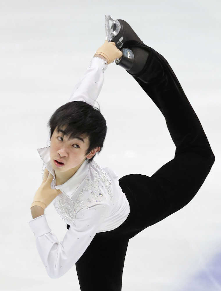 【画像・写真】フィギュア少年男子・壺井がＳＰ首位発進　国体冬季大会