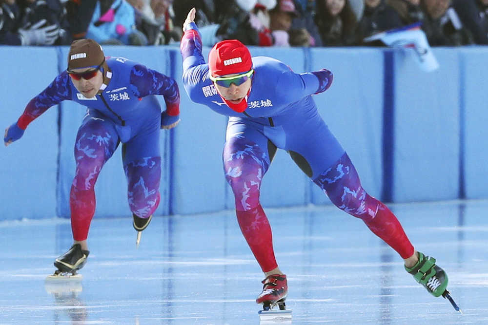 【画像・写真】Ｓスケート１５００メートル　男子は小田、女子は酒井Ｖ