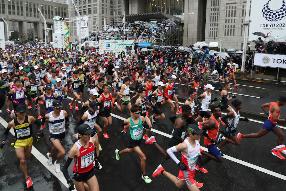 【画像・写真】まさか…日本記録保持者・大迫傑、２９キロ過ぎに途中棄権　東京マラソン
