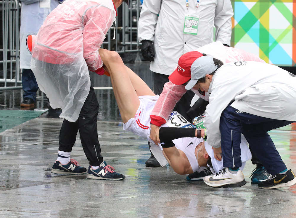 【画像・写真】初マラソンメガネの堀尾　学生初＆日本人最高５位でＭＧＣ切符！