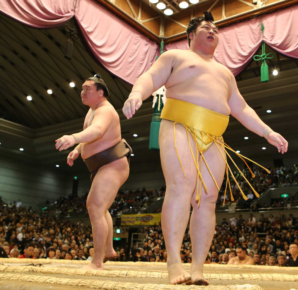 【画像・写真】貴景勝、大関獲りへ圧巻連勝　錦木寄せ付けず　横綱安泰、大関陣は明暗