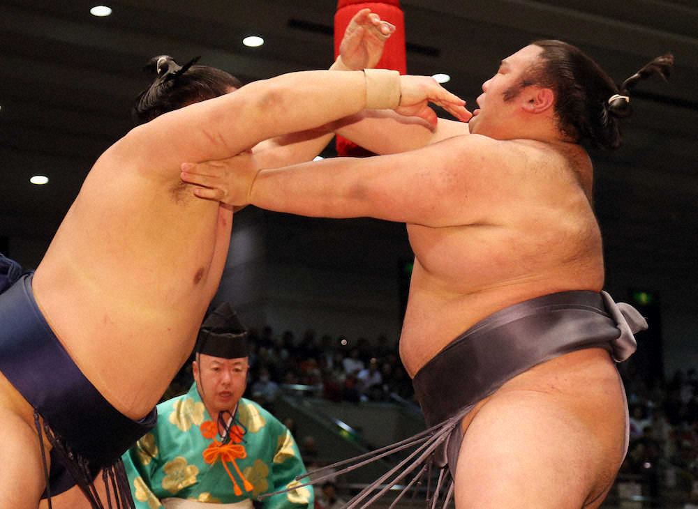 【画像・写真】大関獲りの貴景勝痛い2敗目　八角理事長「こういうのがプレッシャー」