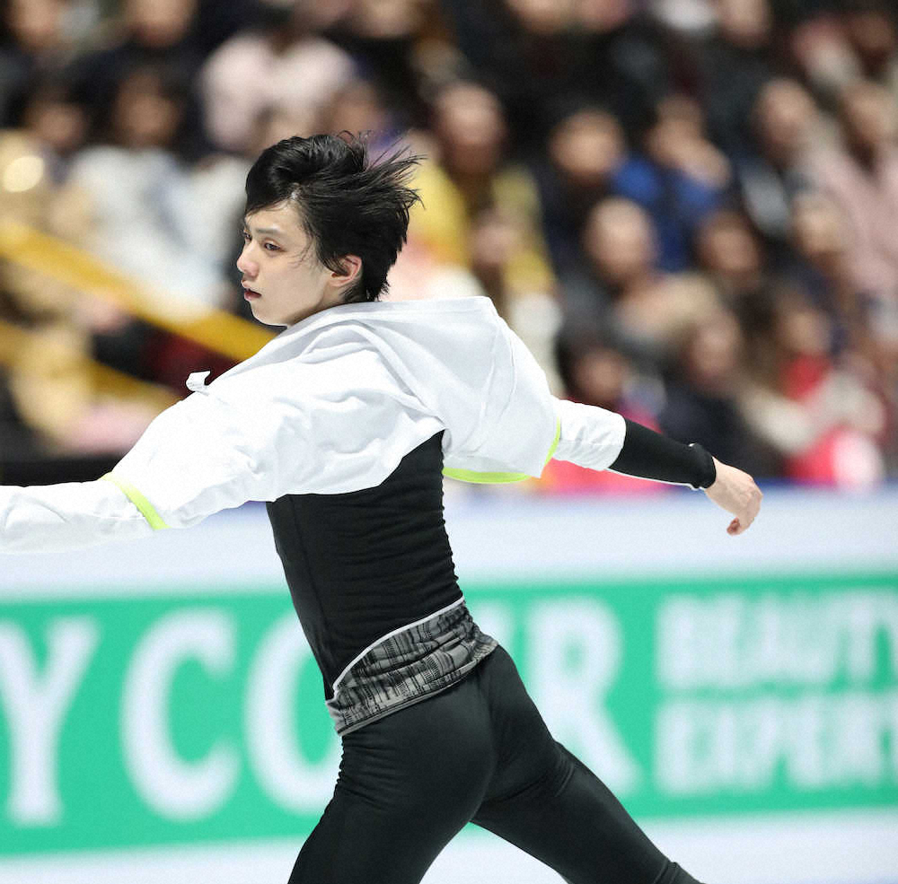 【画像・写真】羽生結弦　笑みなし集中モード、３度目Vへ午後８時１８分にSP