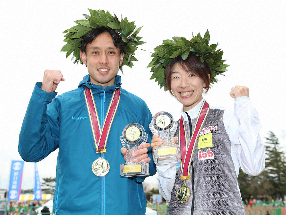 【画像・写真】かすみがうらマラソン　男子・上條、女子・藤沢、盲人の部・勝丸がV