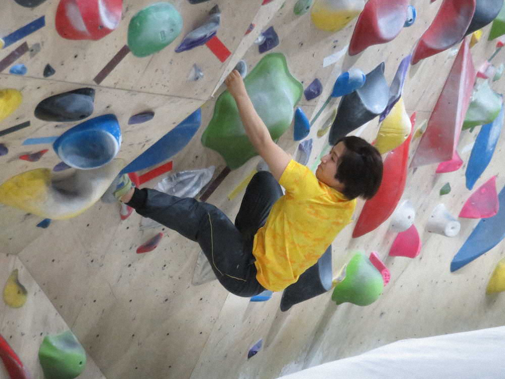 【画像・写真】“頂”目指せ！柔道女子ボルダリング特訓　芳田「前腕がパンパン」