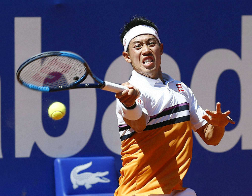 【画像・写真】錦織、堅実ストレート勝利で16年以来4強　準決VS世界ランク14位