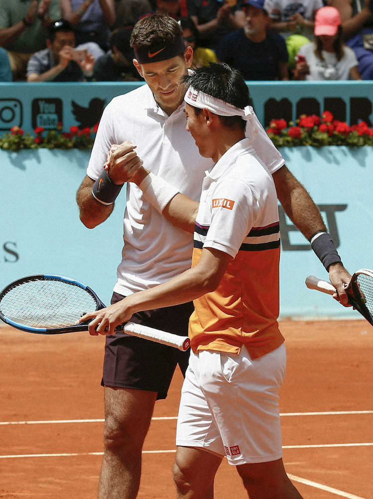 【画像・写真】錦織　デルポトロと初コンビでダブルス初戦突破！フォニーニ組に逆転勝ち