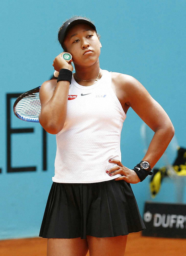【画像・写真】女子シングルス準々決勝で、ポイントを奪われさえない表情の大坂なおみ