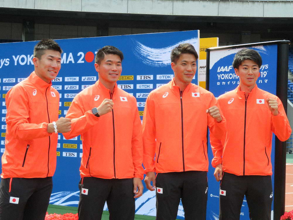 【画像・写真】桐生、代表初アンカー「明日が楽しみ」　多田―山県―小池―桐生でメダル狙う