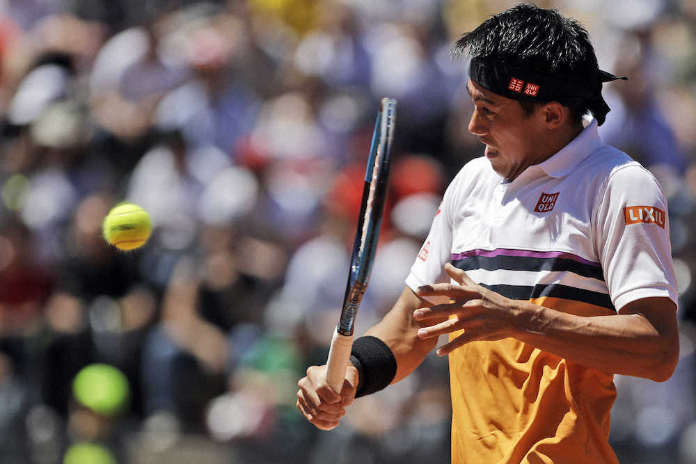 【画像・写真】錦織　初戦ストレート突破！ダブルヘッダーで同日3回戦へ イタリア国際