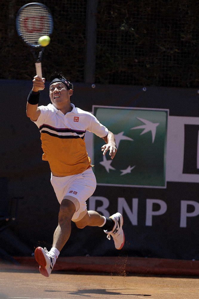 【画像・写真】錦織　ベスト8！ダブルヘッダー奮闘　初対戦シュトルフに逆転勝利