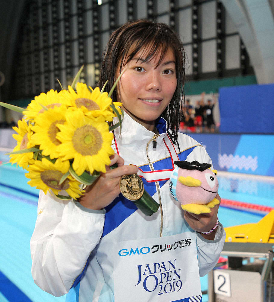 【画像・写真】青木、女子100平泳ぎ“ギリギリ”V！2大会連続世界切符