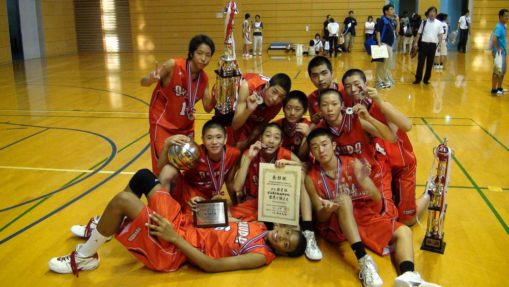 【画像・写真】奥田中で全国大会準優勝した八村(左下)