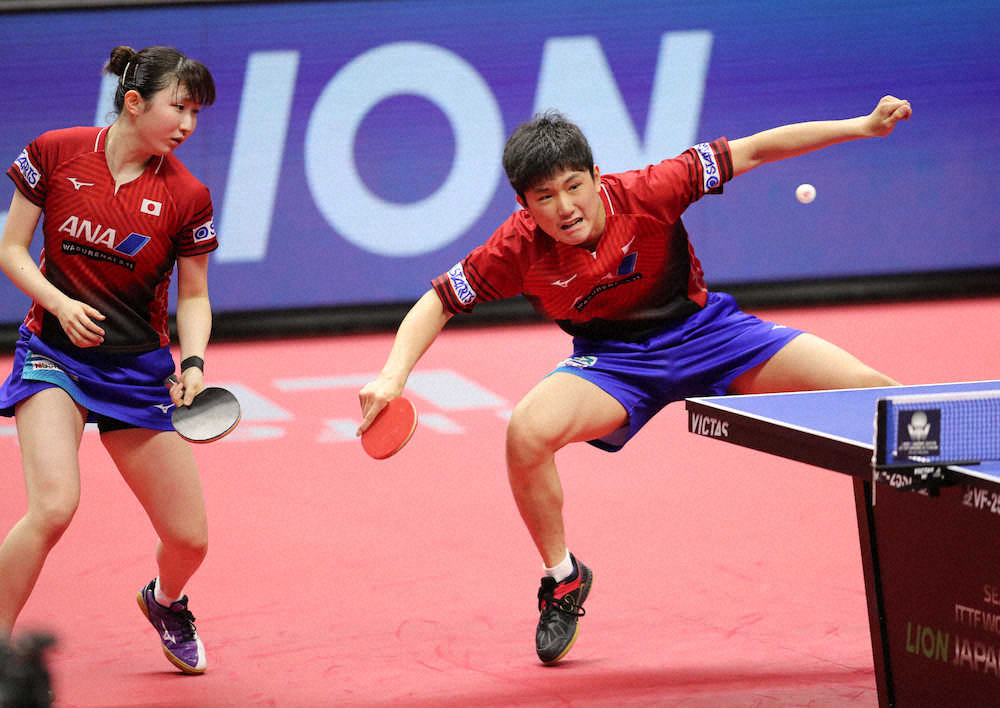 【画像・写真】はりひなペア　中国ペアに敗れ混合ダブルス初優勝ならず