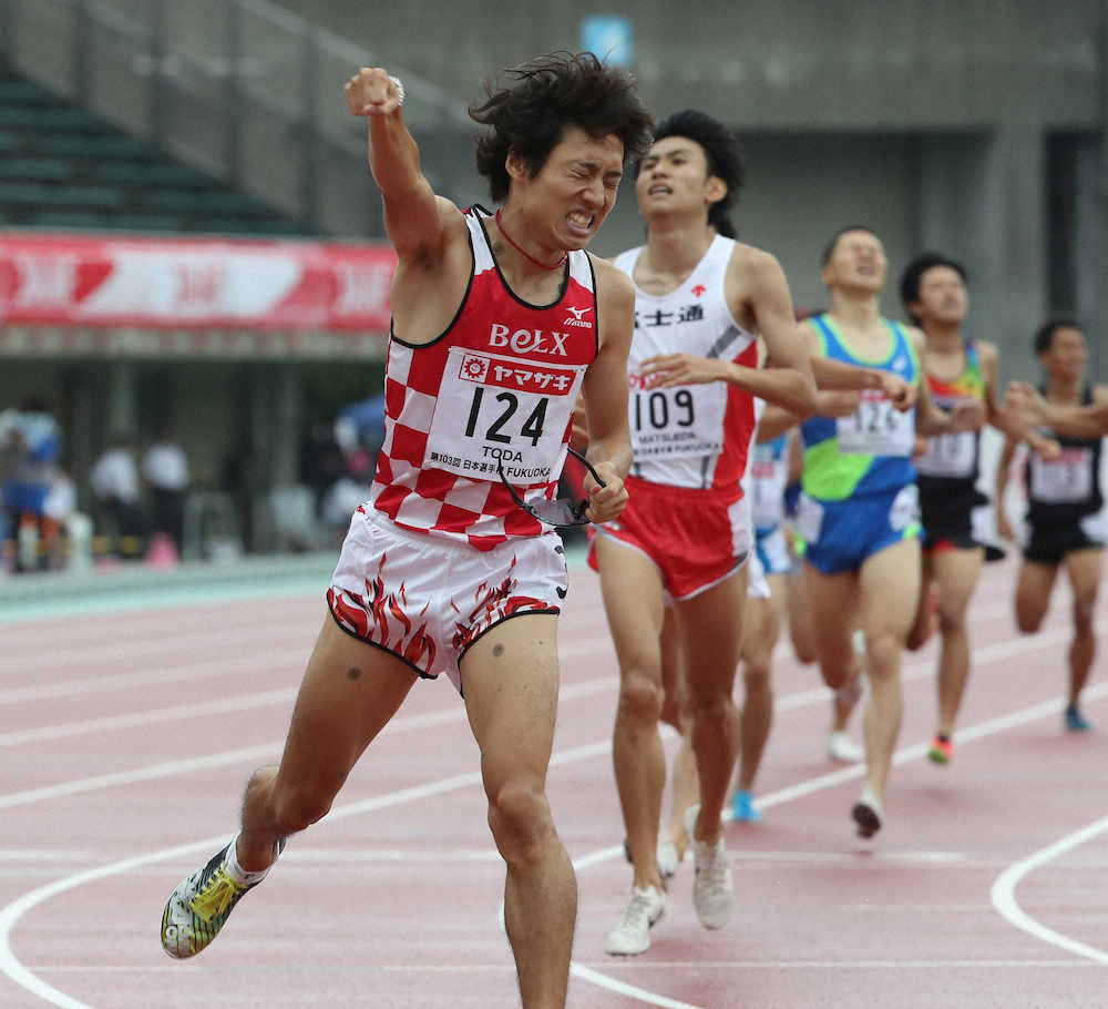 戸田雅稀 自己ベストで3年ぶり2度目の優勝 思った通りのレースできた 男子1500メートル スポニチ Sponichi Annex スポーツ