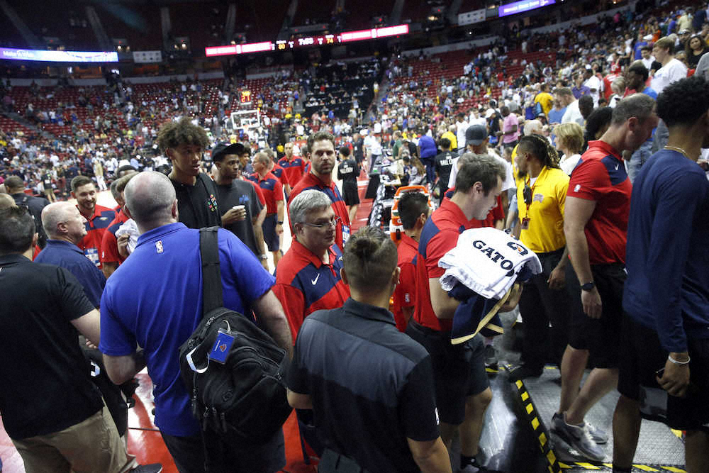 【画像・写真】NBAのサマーリーグが地震で中断＆延期　M7・1　ペリカンズの比江島は2分出場も無得点