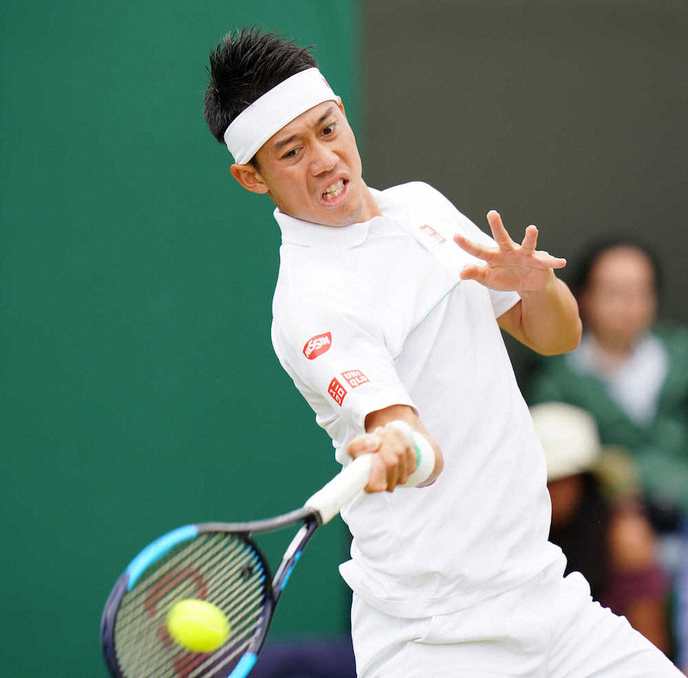 【画像・写真】錦織3連続ストレート勝ちで16強！世界71位ジョンソンに快勝　ツアー通算400勝達成
