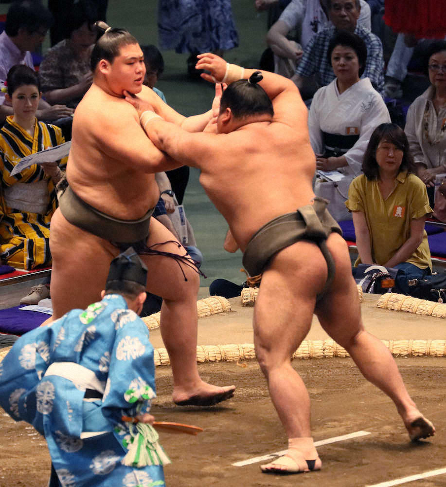 【画像・写真】幕下ホープ明暗…納谷、立ち合い合わず黒星発進　豊昇龍は納得の勝利「気合？入ってますよ」