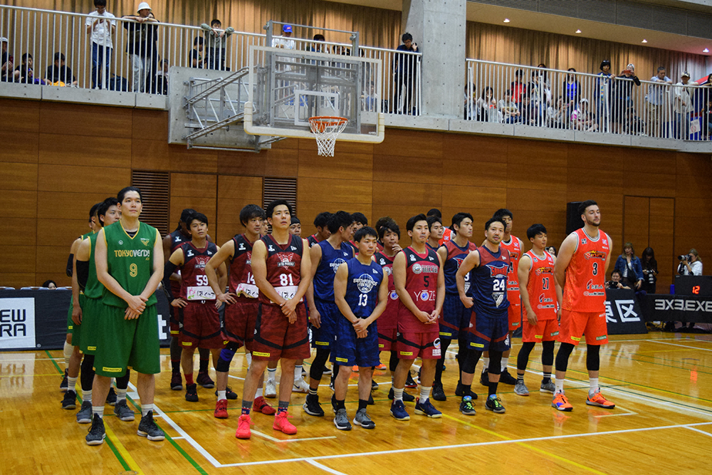 オープニングセレモニー登場した関東北カンファレンス６チームの選手たち