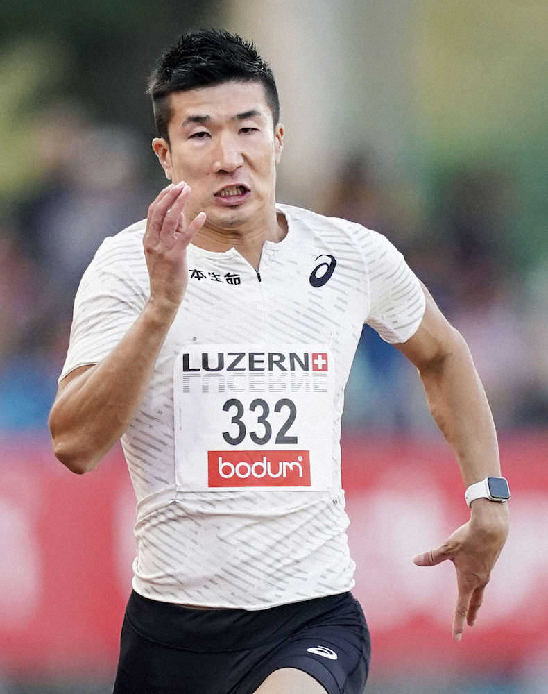 スイスの国際競技会に出場し、男子100メートル決勝で10秒21の5位だった桐生