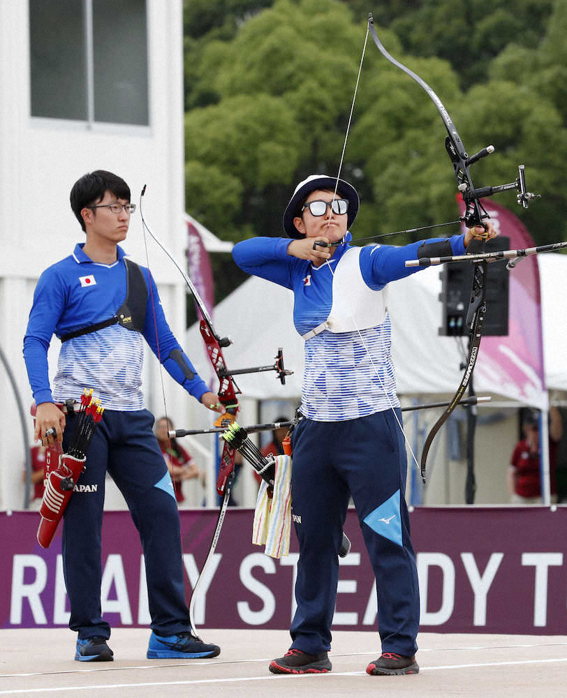 【画像・写真】東京五輪組織委　アーチェリー会場のテスト大会視察
