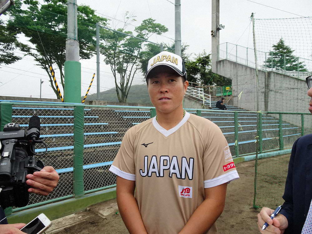 ソフトボール日本代表の藤田倭投手は来年の東京五輪での活躍を誓った