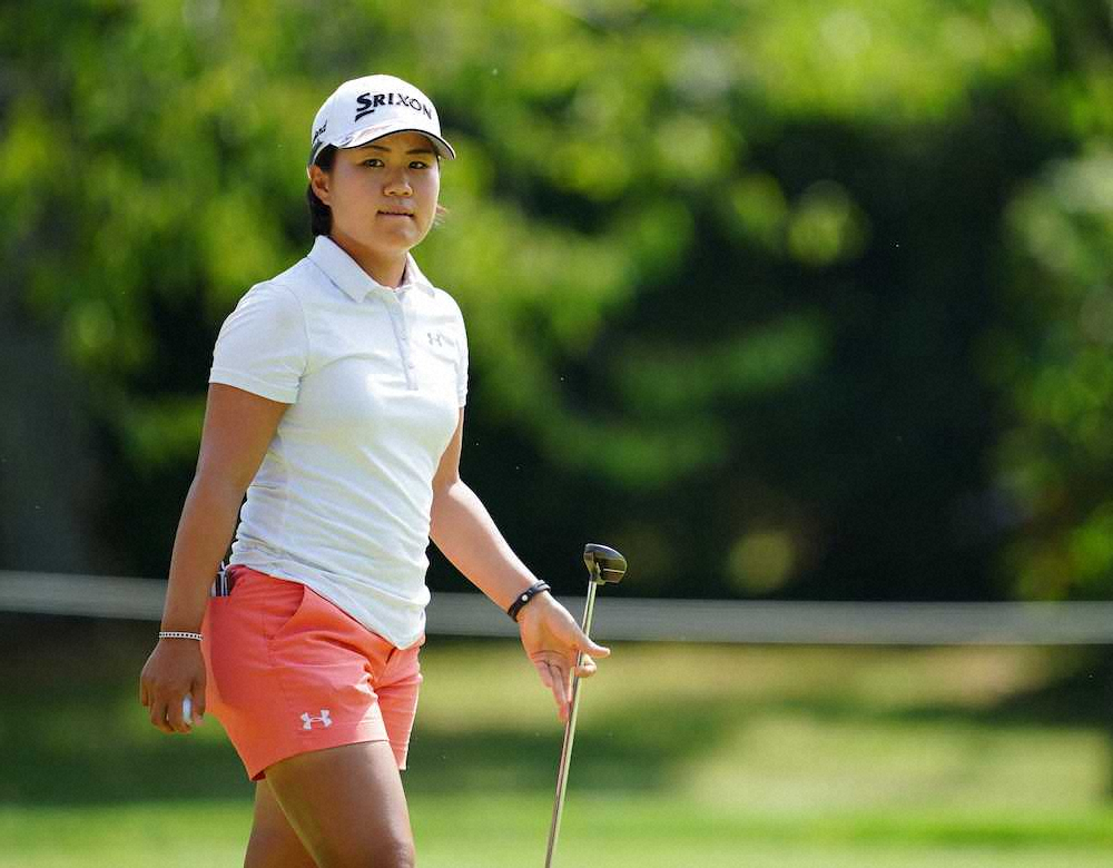 【画像・写真】奈紗　ショット復調も…16ホール終えて通算4オーバー