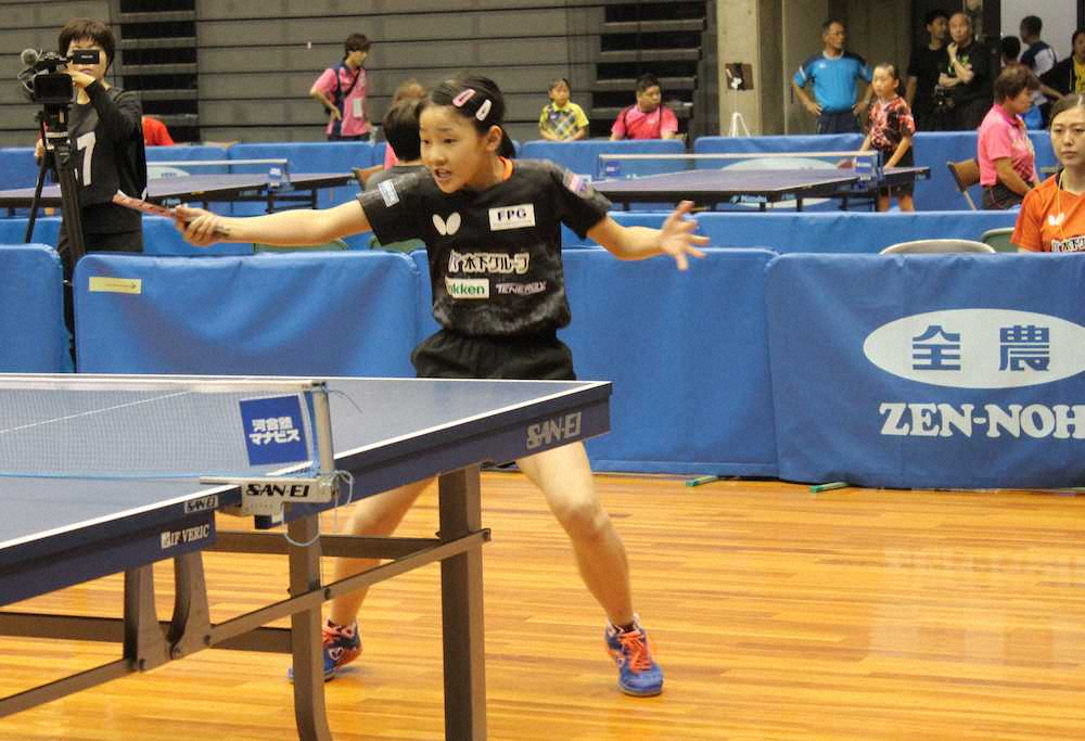 【画像・写真】張本妹の美和　3世代Vへ8強進出「頑張って優勝したい」