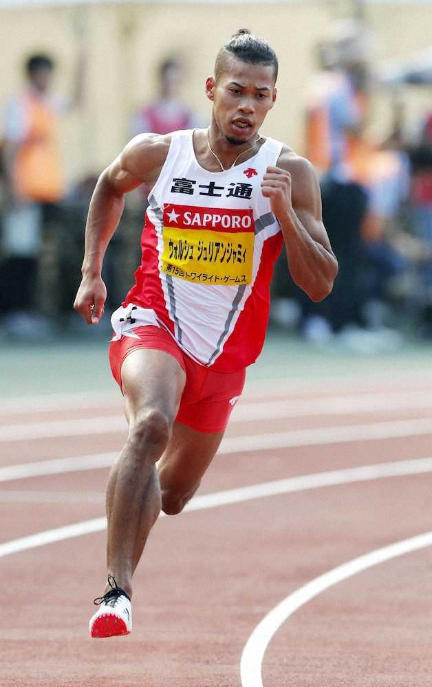 トワイライトゲームス男子400メートル（タイムレース）　45秒78の大会新記録で4連覇のウォルシュ・ジュリアン