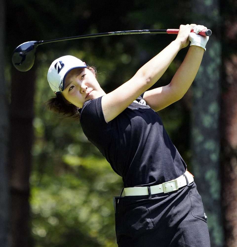 【画像・写真】19歳古江　3位浮上、奈紗以来の日本人5人目アマV視界