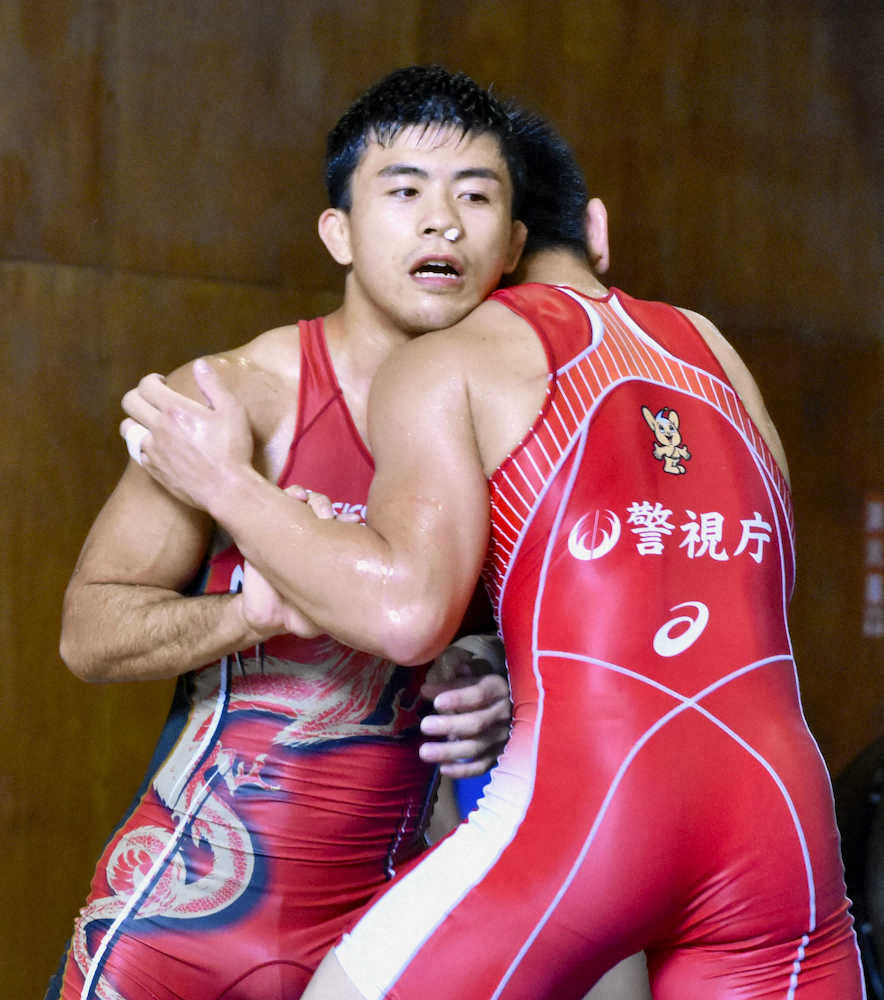 【画像・写真】文田　五輪代表内定「一発で決める」、世界選手権へ合宿