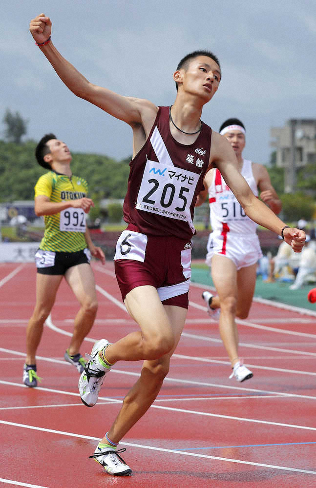 【画像・写真】陸上200　男子は鵜沢2冠達成、女子は石堂が優勝