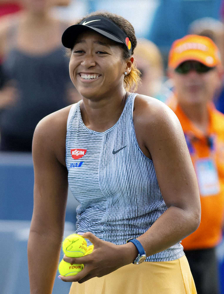 【画像・写真】大坂、フルセットで大会1勝　ミスでも笑み　気負いなし