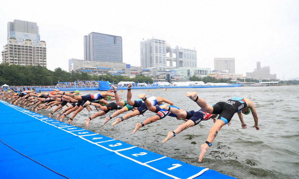 【画像・写真】懸念の水質、水温ともにOK　古谷「何の影響もない」
