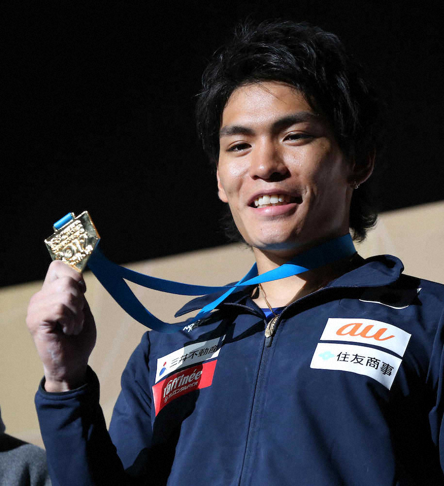 【画像・写真】楢崎智亜が金メダルでクライミング五輪代表に「今までで一番うれしい」