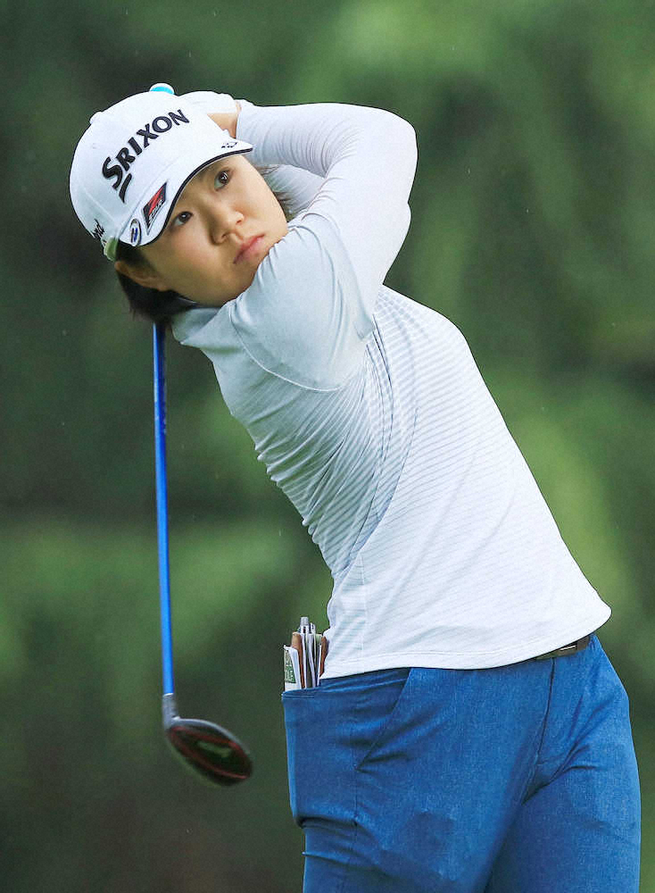 【画像・写真】奈紗好発進！6アンダー、首位と2打差5位「ピンをデッドに狙っていけた」