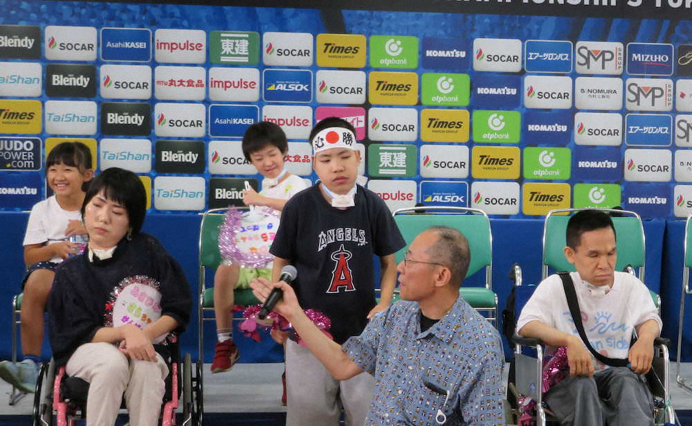 【画像・写真】朝比奈沙羅が在宅人工呼吸患者を大会招待　柔道世界選手権