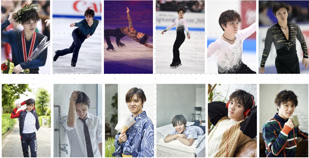 写真を選べるフィギュアスケート男子、宇野昌磨のオフィシャルカレンダー2020年版（C)USM