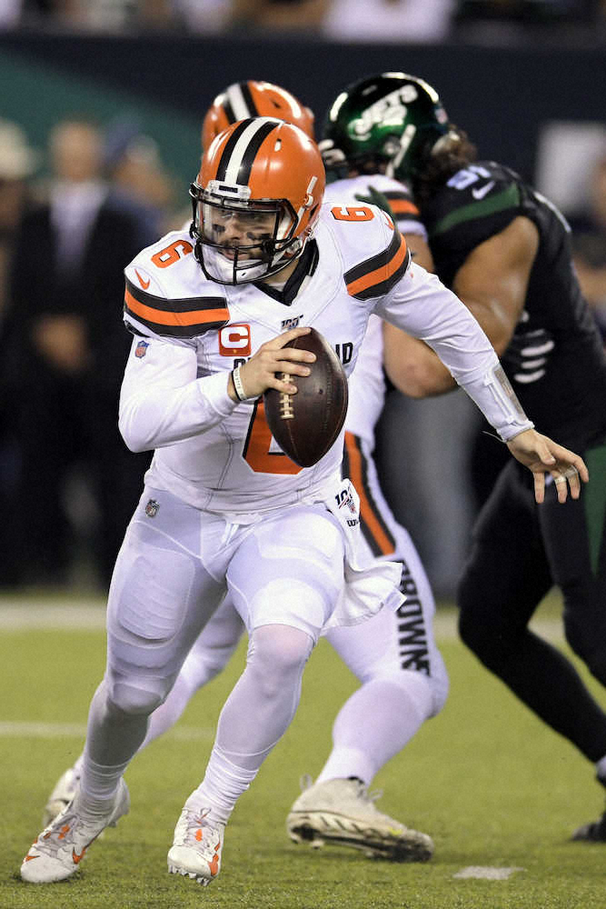 【画像・写真】ブラウンズが快勝　ジェッツはQB2人が相次いで離脱
