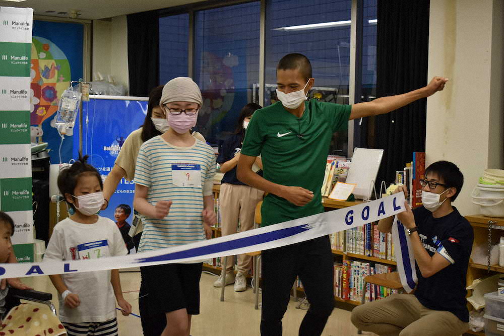 【画像・写真】大迫傑　入院中の子どもたちと交流「体を動かすことの楽しさを伝えたい」