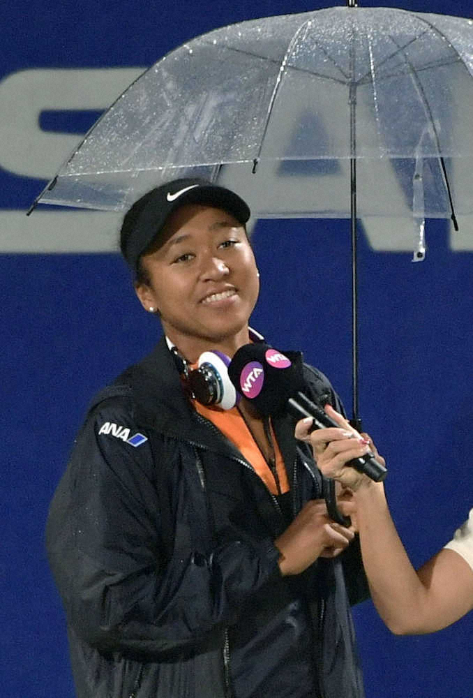 【画像・写真】21日仕切り直し　大坂、準々決勝雨で順延　東レ・パンパシフィックOP