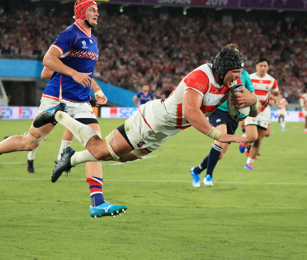 【画像・写真】FLラブスカフニ　55メートル独走トライ「最高の瞬間だった」