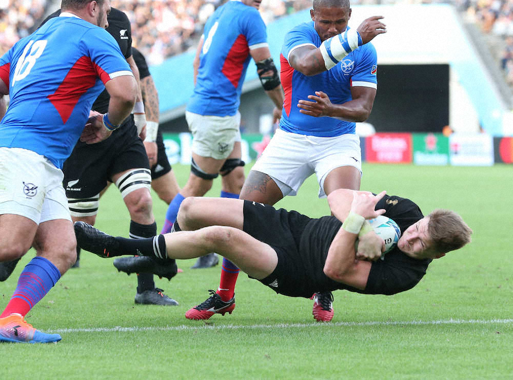 【画像・写真】ニュージーランド　今大会最多11トライ＆71得点で3連勝！一時は1点差に迫られるも…後半に圧倒
