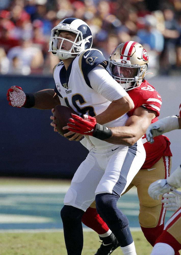 【画像・写真】49ersが29年ぶりの開幕5連勝　QBガロッポロが奮闘　守備陣も活躍